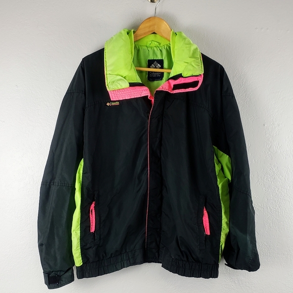 Vintage 90s Neon Retro Columbia Coat - Picture 6 of 14